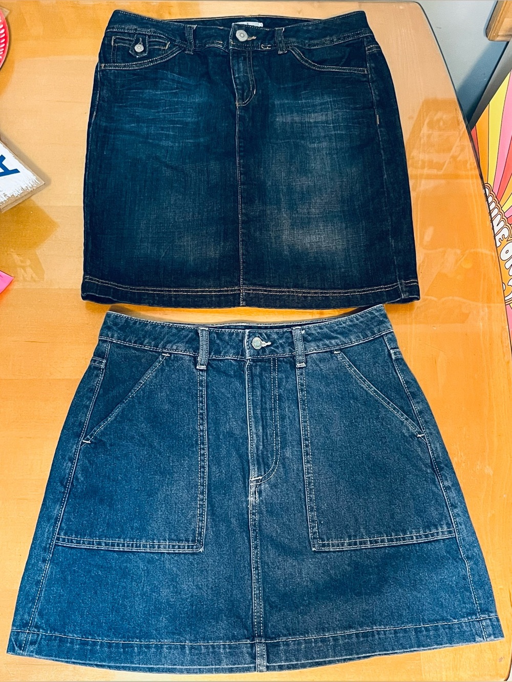 2 Denim Skirts by Tommy Hilfiger & Denim Co. SZ 8